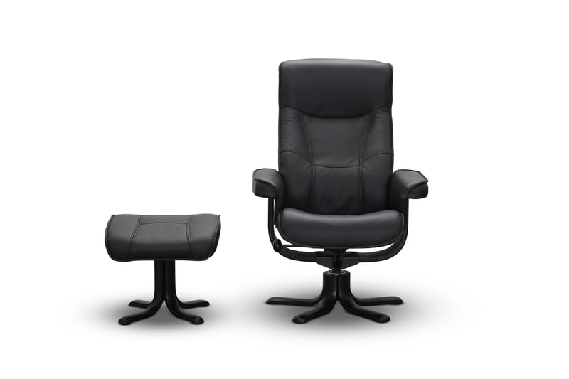 Tateo Lænestol Læder - Sort - Møbler - Stole & lænestole - Lænestole - Recliner lænestol