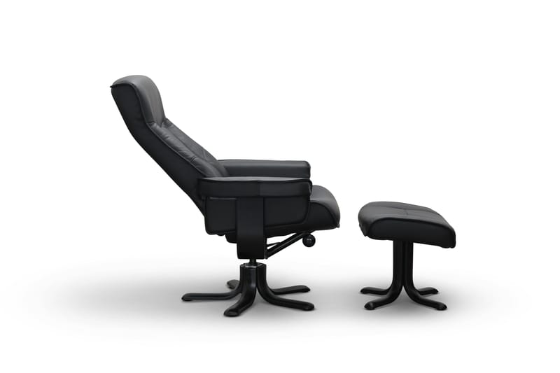 Tateo Lænestol Læder - Sort - Møbler - Stole & lænestole - Lænestole - Recliner lænestol