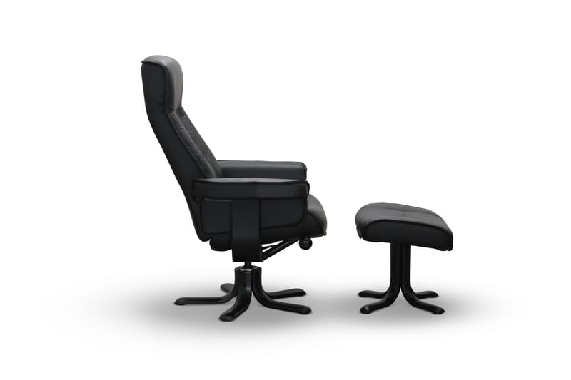 Tateo Lænestol Læder - Sort - Møbler - Stole & lænestole - Lænestole - Recliner lænestol