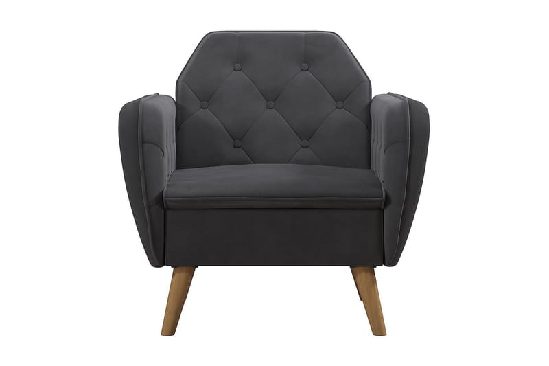 Teresa Lænestol Grå/Velour - Novogratz - Møbler - Stole & lænestole - Lænestole