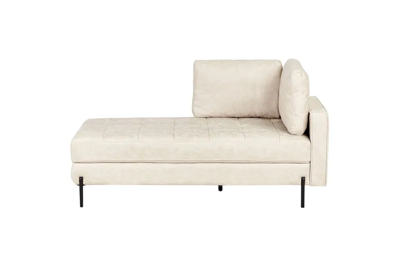 Toliman Chaiselong 172 cm Højre, Beige/Sort