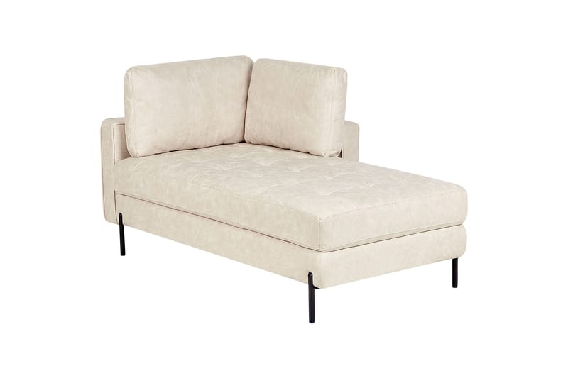 Toliman Chaiselong 172 cm Venstre - Beige/Sort - Møbler - Stole & lænestole - Lænestole - Chaiselong lænestol & Divan lænesto