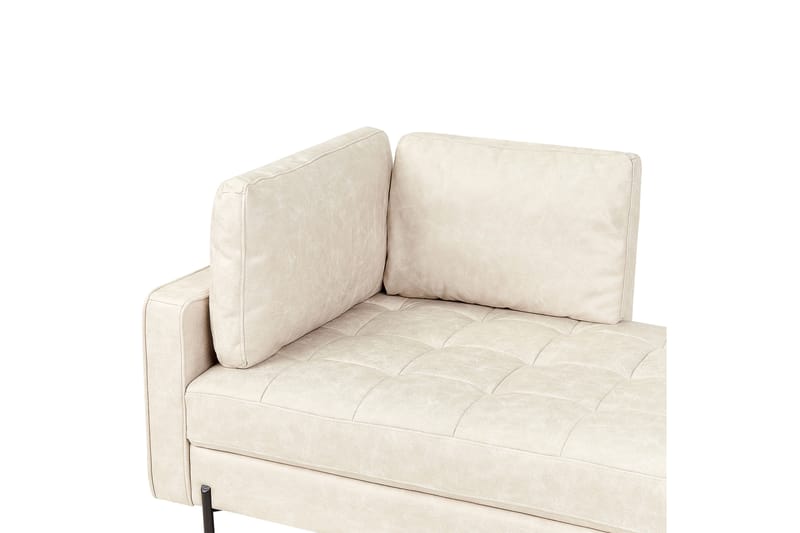 Toliman Chaiselong 172 cm Venstre - Beige/Sort - Møbler - Stole & lænestole - Lænestole - Chaiselong lænestol & Divan lænesto