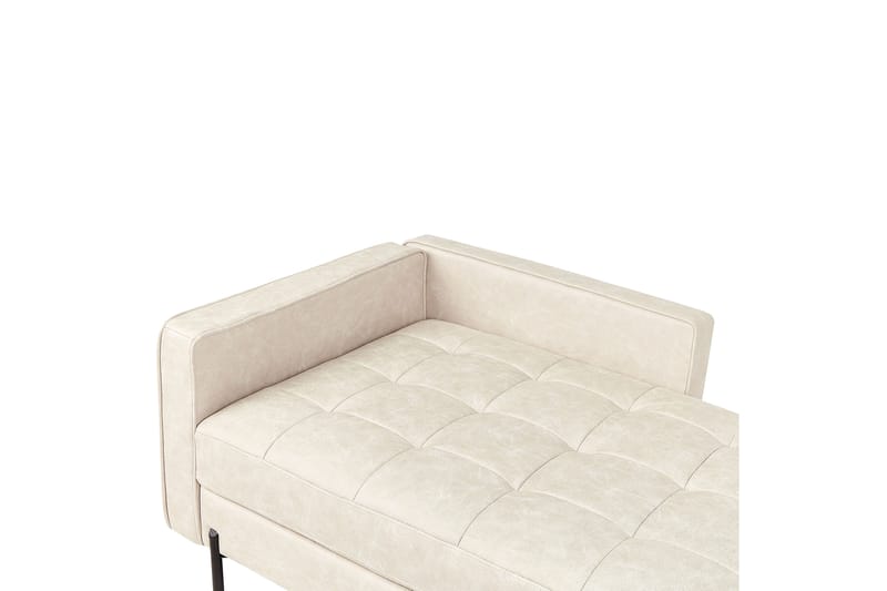Toliman Chaiselong 172 cm Venstre - Beige/Sort - Møbler - Stole & lænestole - Lænestole - Chaiselong lænestol & Divan lænesto