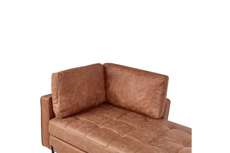 Toliman Chaiselong 172 cm Venstre - Brun/Sort - Møbler - Stole & lænestole - Lænestole - Chaiselong lænestol & Divan lænesto