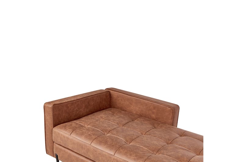 Toliman Chaiselong 172 cm Venstre - Brun/Sort - Møbler - Stole & lænestole - Lænestole - Chaiselong lænestol & Divan lænesto