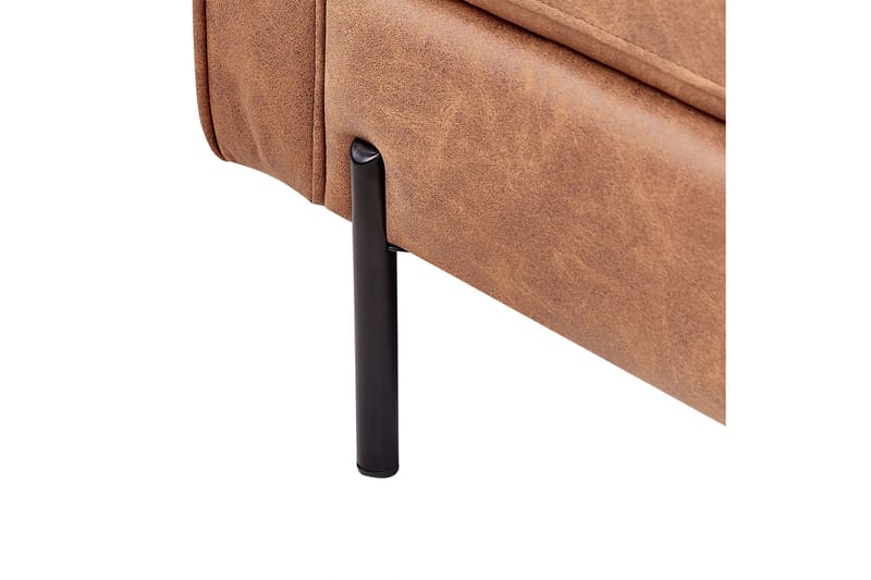 Toliman Chaiselong 172 cm Venstre - Brun/Sort - Møbler - Stole & lænestole - Lænestole - Chaiselong lænestol & Divan lænesto