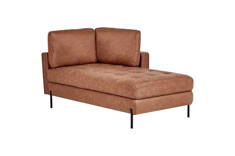 Toliman Chaiselong 172 cm Venstre - Brun/Sort - Møbler - Stole & lænestole - Lænestole - Chaiselong lænestol & Divan lænesto