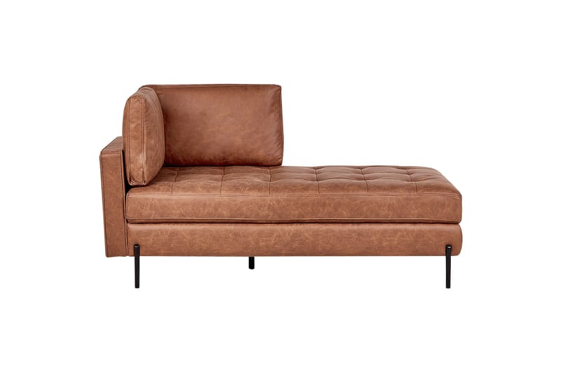 Toliman Chaiselong 172 cm Venstre, Brun/Sort