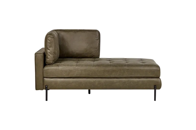 Toliman Chaiselong 172 cm Venstre, Sort/Grøn