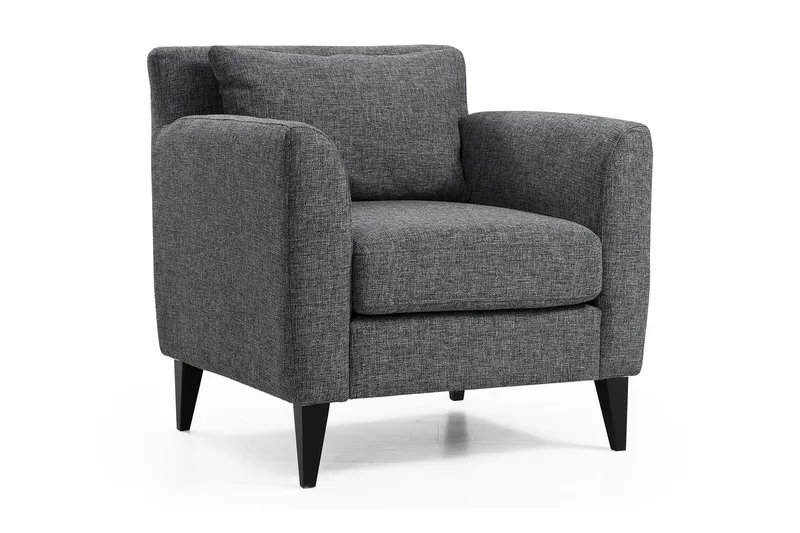 Tomski Lænestol med Armlæn, Grå