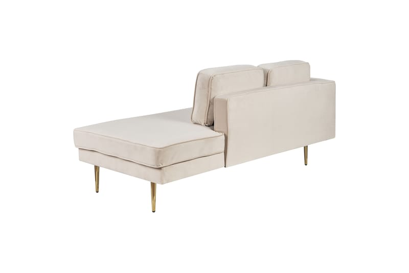 Topo Chaiselong 171 cm Venstre - Beige/Guld - Møbler - Stole & lænestole - Lænestole - Chaiselong lænestol & Divan lænesto