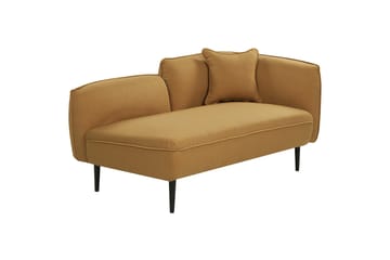 Toyoki Chaiselong 138 cm Højre - Sort/Gul - Møbler - Stole & lænestole - Lænestole - Chaiselong lænestol & Divan lænesto