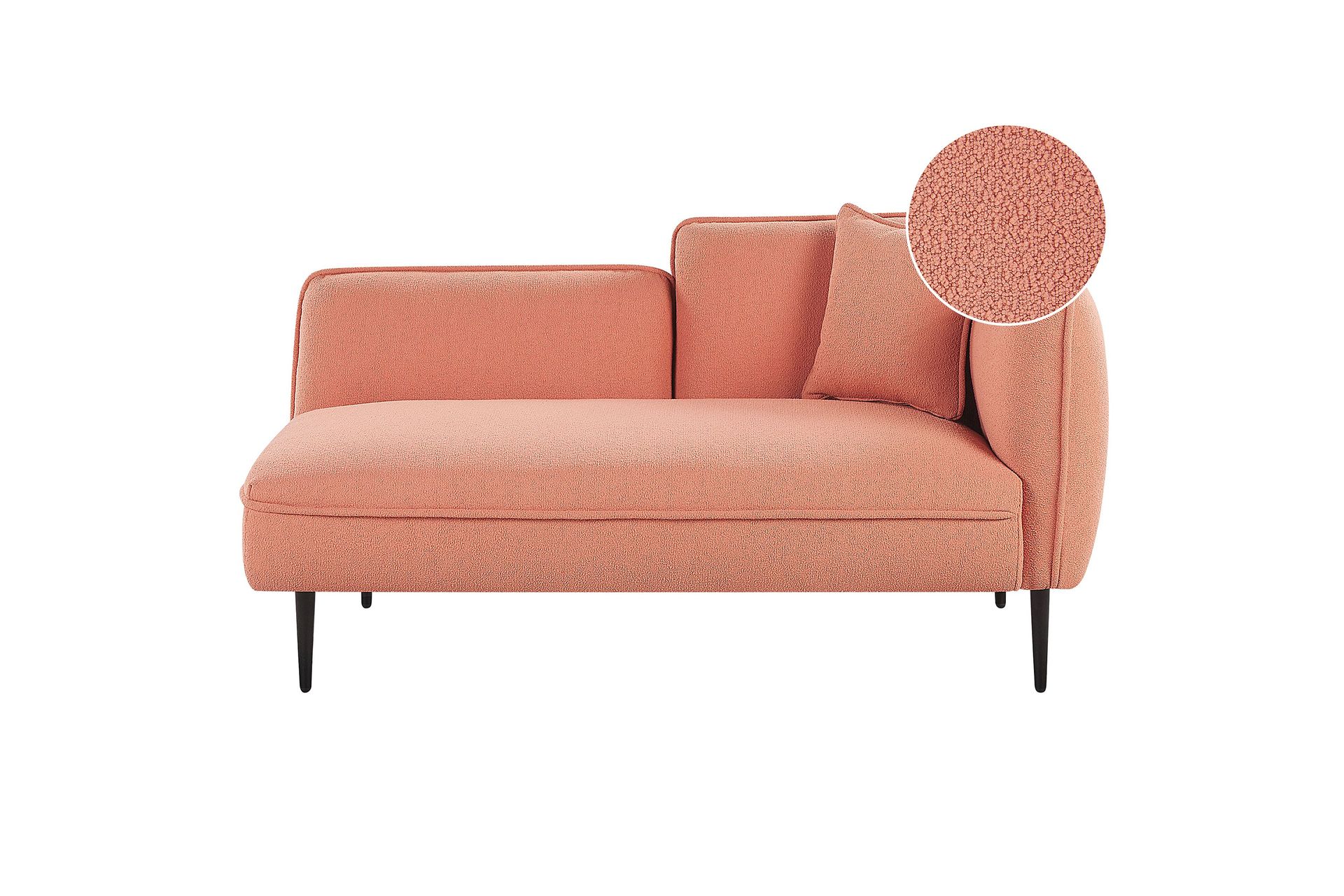 Toyoki Chaiselong 138 cm Højre - Sort/Rosa - Møbler - Stole & lænestole - Lænestole - Chaiselong lænestol & Divan lænesto