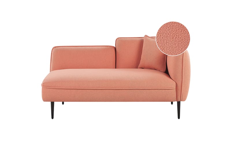 Toyoki Chaiselong 138 cm Højre - Sort/Rosa - Møbler - Stole & lænestole - Lænestole - Chaiselong lænestol & Divan lænesto