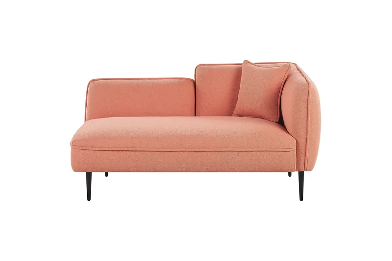 Toyoki Chaiselong 138 cm Højre, Sort/Rosa