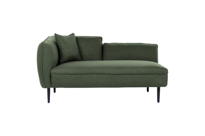 Toyoki Chaiselong 138 cm Venstre - Sort/Grøn - Møbler - Stole & lænestole - Lænestole - Chaiselong lænestol & Divan lænesto