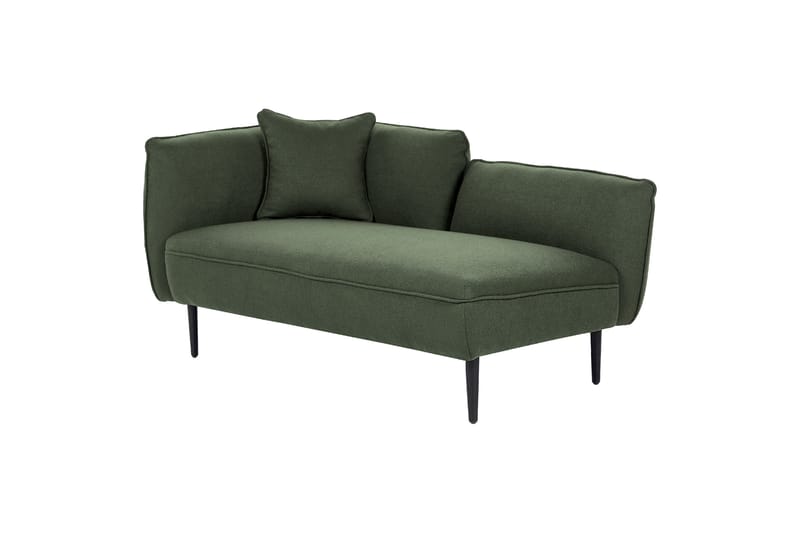 Toyoki Chaiselong 138 cm Venstre - Sort/Grøn - Møbler - Stole & lænestole - Lænestole - Chaiselong lænestol & Divan lænesto