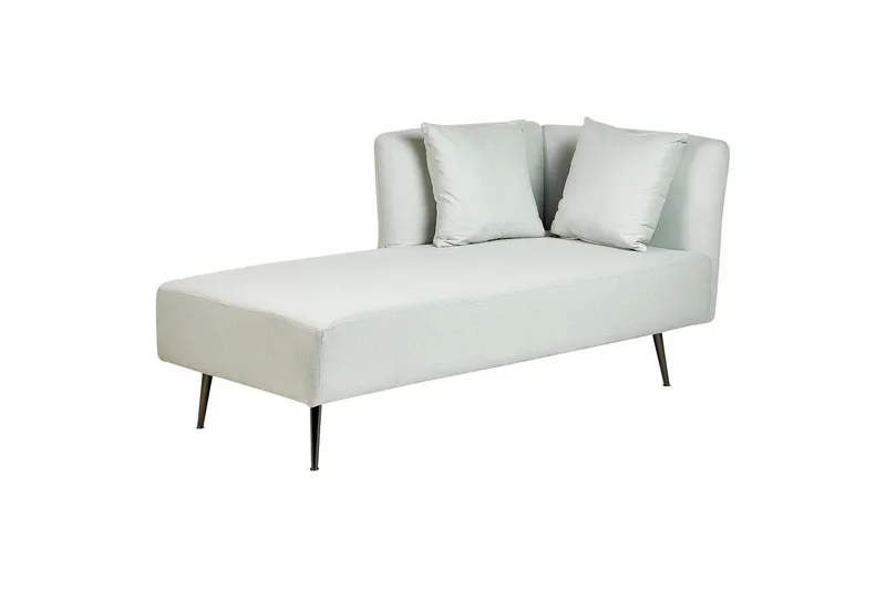 Toyoko Chaiselong 156 cm Højre - Sort/Grøn - Møbler - Stole & lænestole - Lænestole - Chaiselong lænestol & Divan lænesto