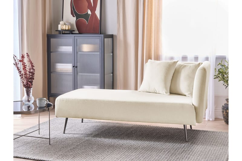 Toyoko Chaiselong 156 cm Højre - Sort/Hvid - Møbler - Stole & lænestole - Lænestole - Chaiselong lænestol & Divan lænesto