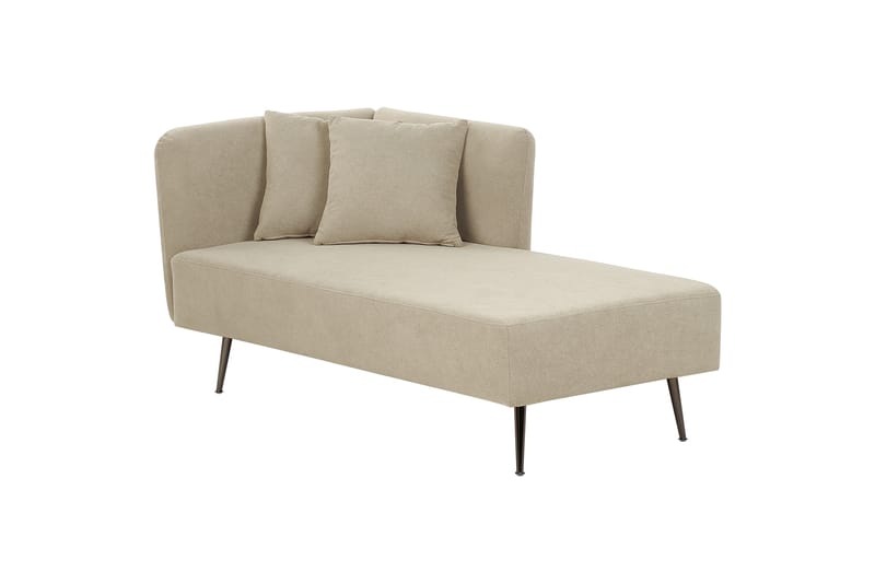 Toyoko Chaiselong 156 cm Venstre - Beige/Sort - Møbler - Stole & lænestole - Lænestole - Chaiselong lænestol & Divan lænesto