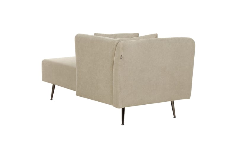 Toyoko Chaiselong 156 cm Venstre - Beige/Sort - Møbler - Stole & lænestole - Lænestole - Chaiselong lænestol & Divan lænesto