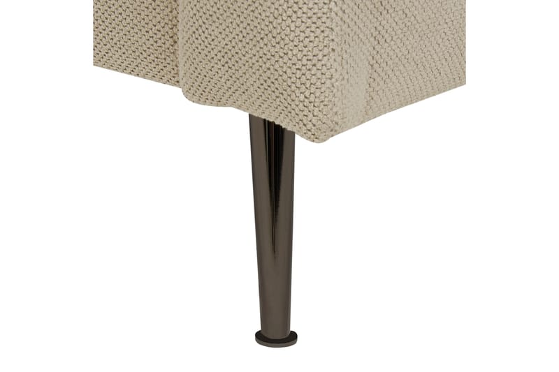 Toyoko Chaiselong 156 cm Venstre - Beige/Sort - Møbler - Stole & lænestole - Lænestole - Chaiselong lænestol & Divan lænesto