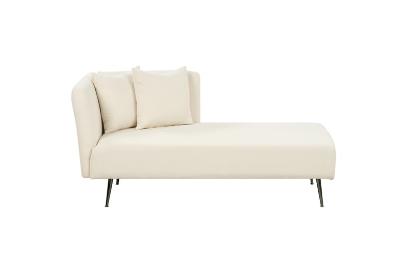 Toyoko Chaiselong 156 cm Venstre, Sort/Hvid