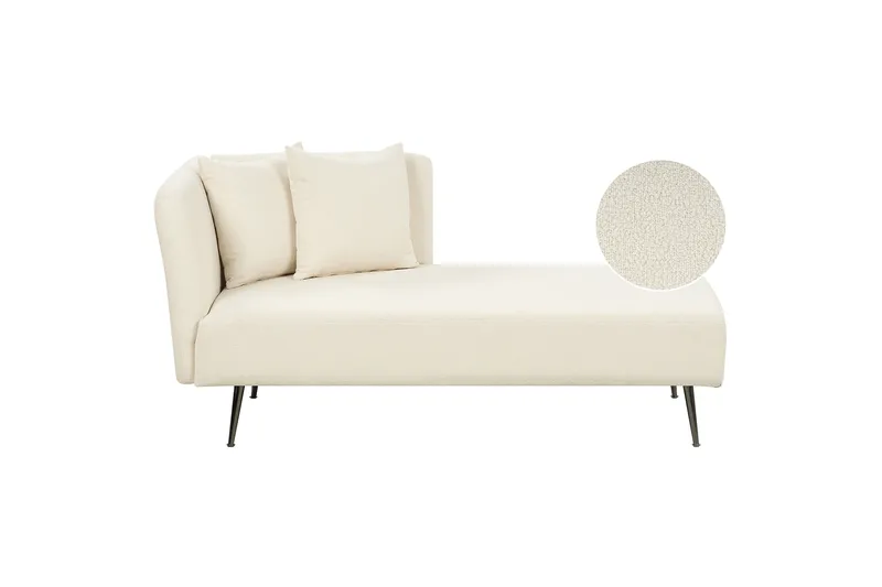 Toyoko Chaiselong 156 cm Venstre - Sort/Hvid - Møbler - Stole & lænestole - Lænestole - Chaiselong lænestol & Divan lænesto