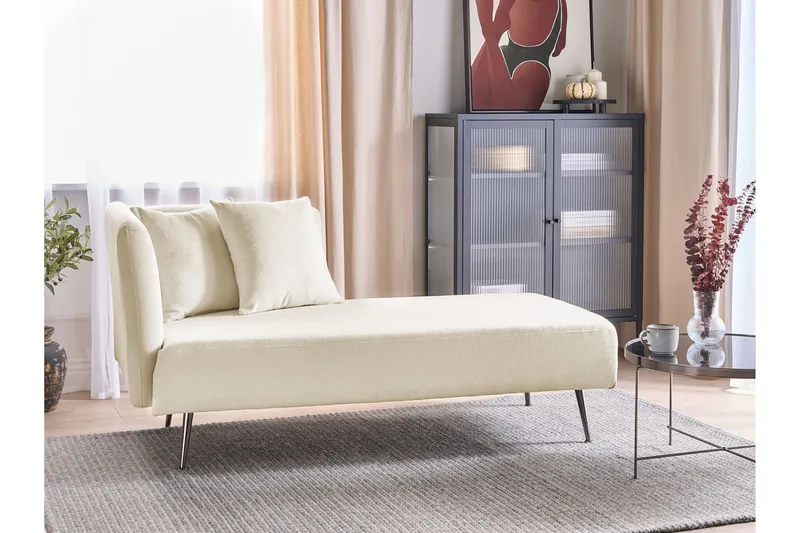 Toyoko Chaiselong 156 cm Venstre - Sort/Hvid - Møbler - Stole & lænestole - Lænestole - Chaiselong lænestol & Divan lænesto