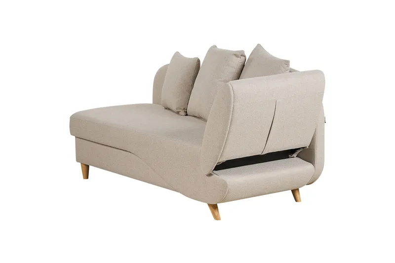 Trehan Chaiselong 157 cm Højre - Beige - Møbler - Stole & lænestole - Lænestole - Chaiselong lænestol & Divan lænesto