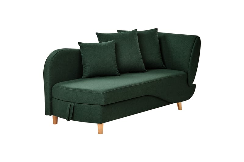 Trehan Chaiselong 157 cm Højre - Grøn - Møbler - Stole & lænestole - Lænestole - Chaiselong lænestol & Divan lænesto