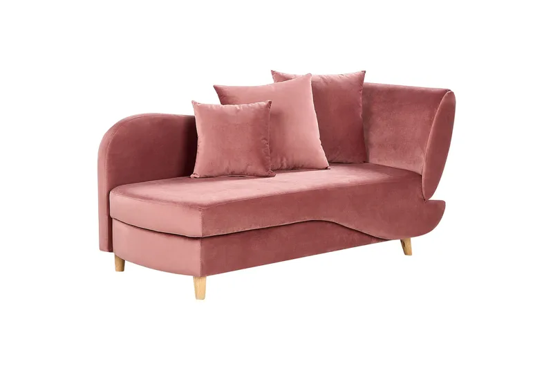 Trehan Chaiselong 157 cm Højre - Rosa - Møbler - Stole & lænestole - Lænestole - Chaiselong lænestol & Divan lænesto