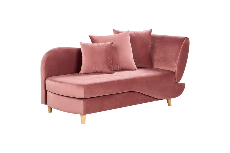Trehan Chaiselong 157 cm Højre - Rosa - Møbler - Stole & lænestole - Lænestole - Chaiselong lænestol & Divan lænesto