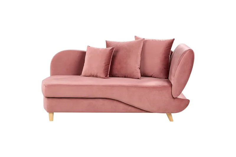 Trehan Chaiselong 157 cm Højre, Rosa