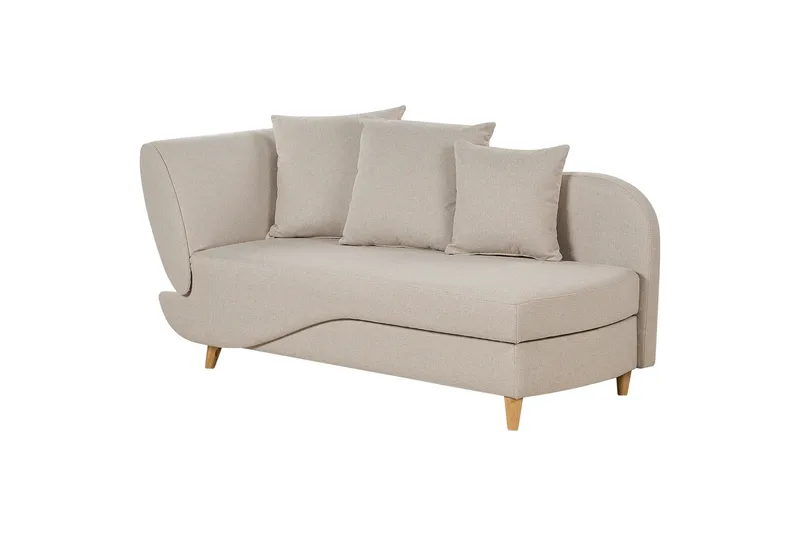 Trehan Chaiselong 157 cm Venstre - Beige - Møbler - Stole & lænestole - Lænestole - Chaiselong lænestol & Divan lænesto