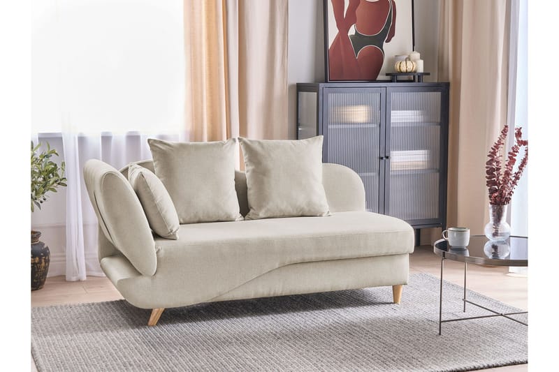 Trehan Chaiselong 157 cm Venstre - Beige - Møbler - Stole & lænestole - Lænestole - Chaiselong lænestol & Divan lænesto