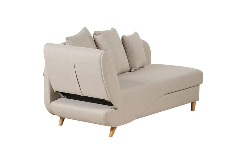 Trehan Chaiselong 157 cm Venstre - Beige - Møbler - Stole & lænestole - Lænestole - Chaiselong lænestol & Divan lænesto