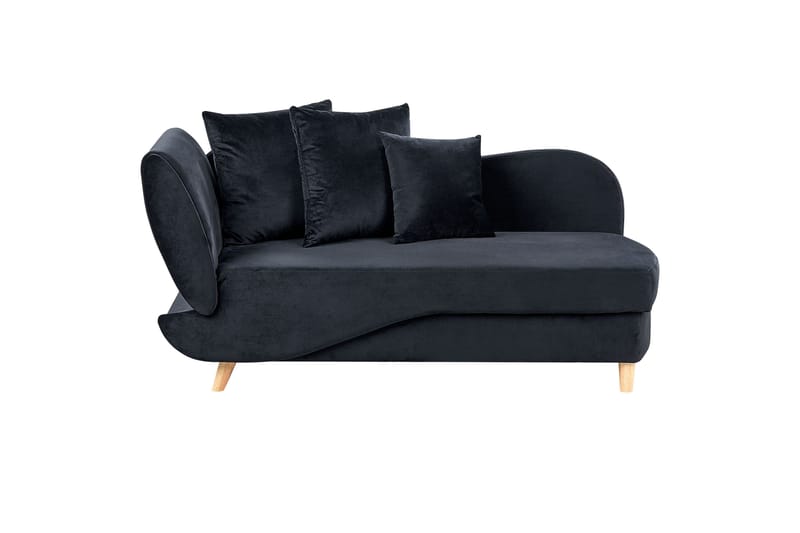 Trehan Chaiselong 157 cm Venstre, Sort