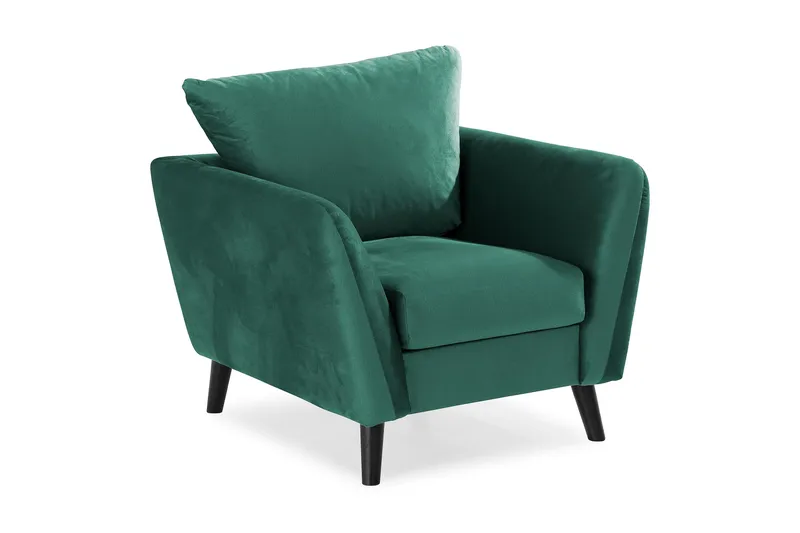 Trend Lænestol - Grøn Velour - Møbler - Stole & lænestole - Lænestole