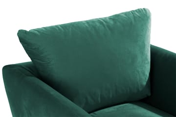 Trend Lænestol i Fløjl - Grøn - Møbler - Stole & lænestole - Lænestole
