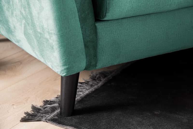 Trend Lænestol i Fløjl - Grøn - Møbler - Stole & lænestole - Lænestole