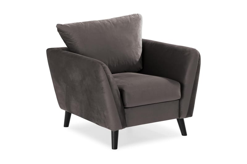 Trend Lænestol, Mørkegrå Velour