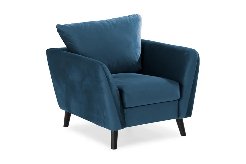 Trend Lænestol, Midnatsblå Velour