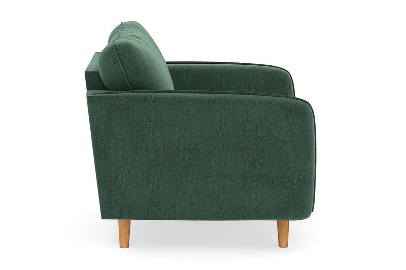 Trend Lyx Lænestol - Grøn Velour - Lænestole