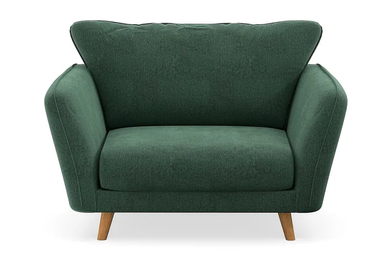 Trend Lyx Lænestol - Grøn Velour - Møbler - Stole & lænestole - Lænestole