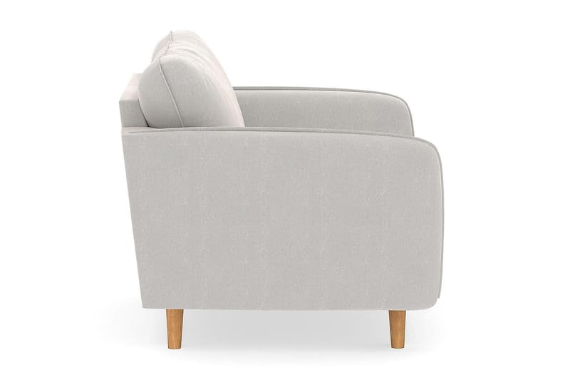 Trend Lyx Lænestol - Hvid Velour - Møbler - Stole & lænestole - Lænestole