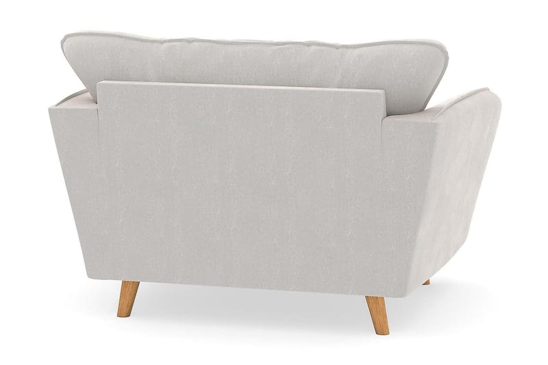 Trend Lyx Lænestol - Hvid Velour - Møbler - Stole & lænestole - Lænestole