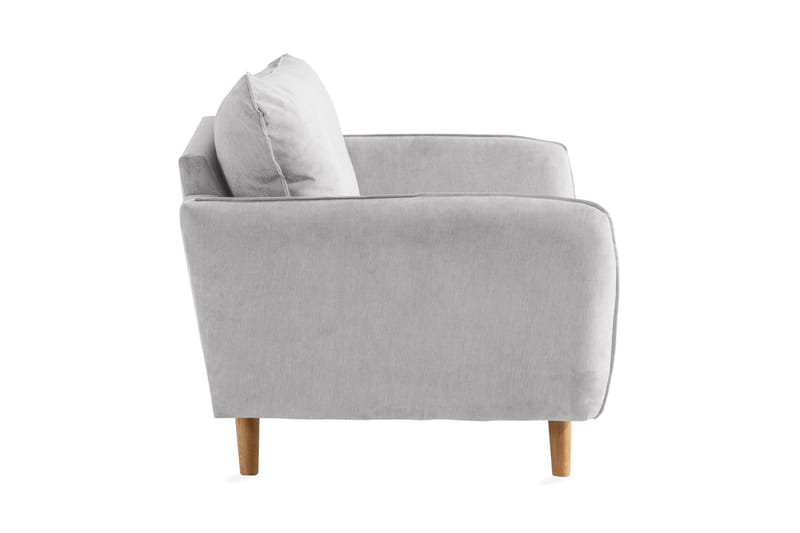 Trend Lyx Lænestol - Lysegrå/Eg - Møbler - Stole & lænestole - Lænestole