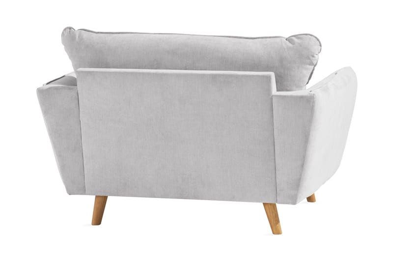 Trend Lyx Lænestol - Lysegrå/Eg - Møbler - Stole & lænestole - Lænestole